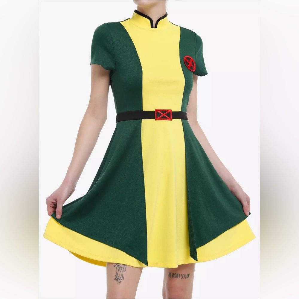 Her Universe Marvel X-Men '97 Rogue Color-Block Dress Her Universe Exclusive